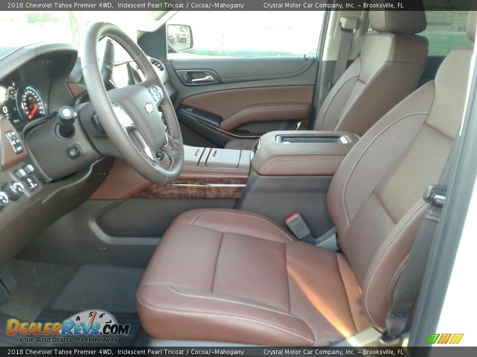 2018 Chevrolet Tahoe Premier 4WD Iridescent Pearl Tricoat / Cocoa/­Mahogany Photo #9