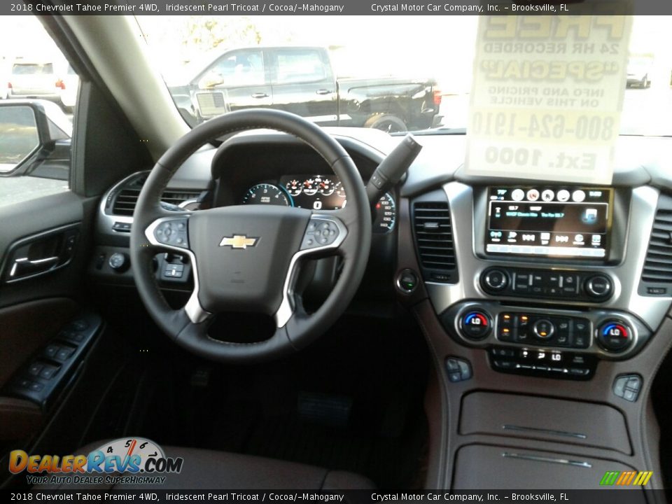 2018 Chevrolet Tahoe Premier 4WD Iridescent Pearl Tricoat / Cocoa/­Mahogany Photo #13