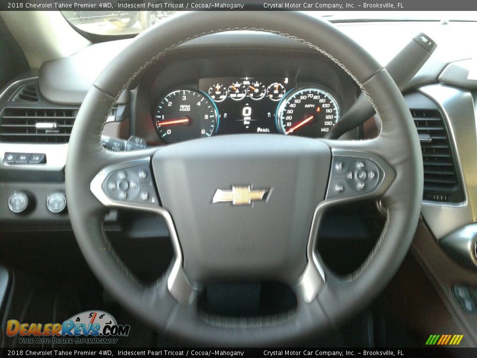 2018 Chevrolet Tahoe Premier 4WD Iridescent Pearl Tricoat / Cocoa/­Mahogany Photo #14