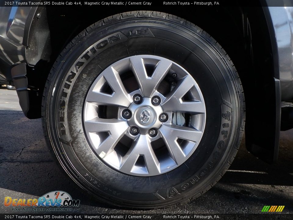 2017 Toyota Tacoma SR5 Double Cab 4x4 Magnetic Gray Metallic / Cement Gray Photo #5