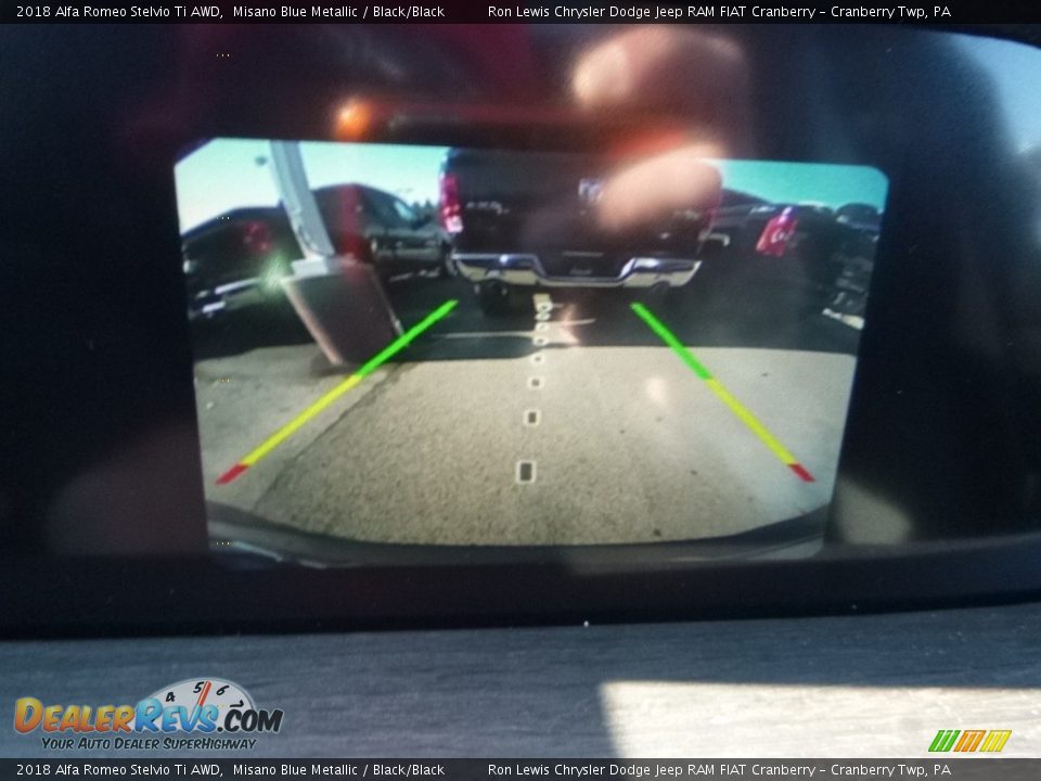 2018 Alfa Romeo Stelvio Ti AWD Misano Blue Metallic / Black/Black Photo #23