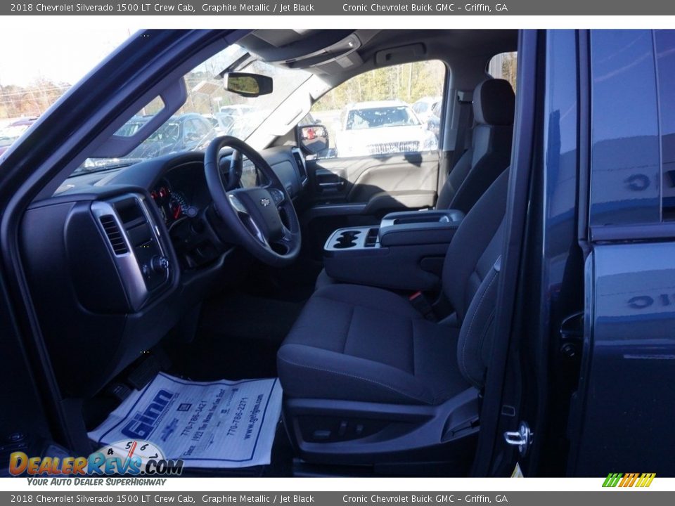 2018 Chevrolet Silverado 1500 LT Crew Cab Graphite Metallic / Jet Black Photo #10