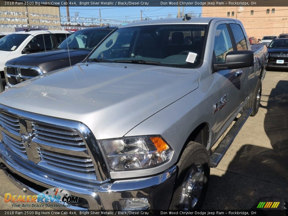 2018 Ram 2500 Big Horn Crew Cab 4x4 Bright Silver Metallic / Black/Diesel Gray Photo #5