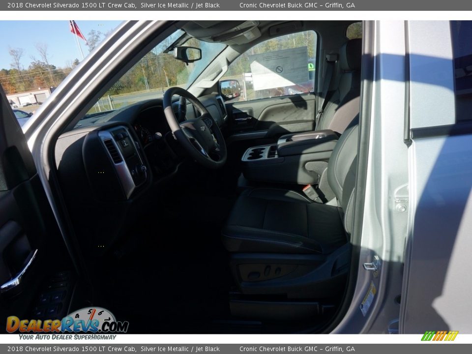 2018 Chevrolet Silverado 1500 LT Crew Cab Silver Ice Metallic / Jet Black Photo #8