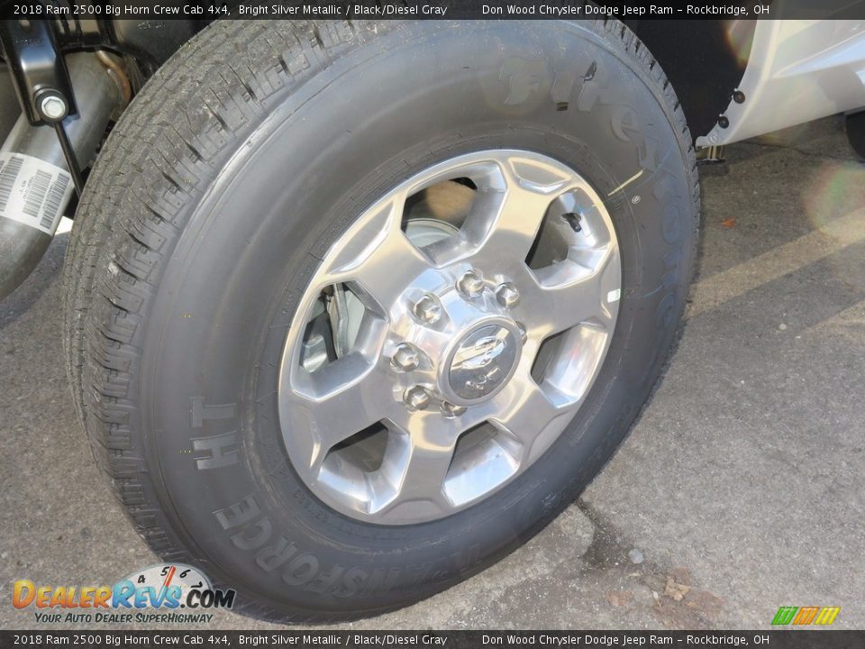 2018 Ram 2500 Big Horn Crew Cab 4x4 Bright Silver Metallic / Black/Diesel Gray Photo #16