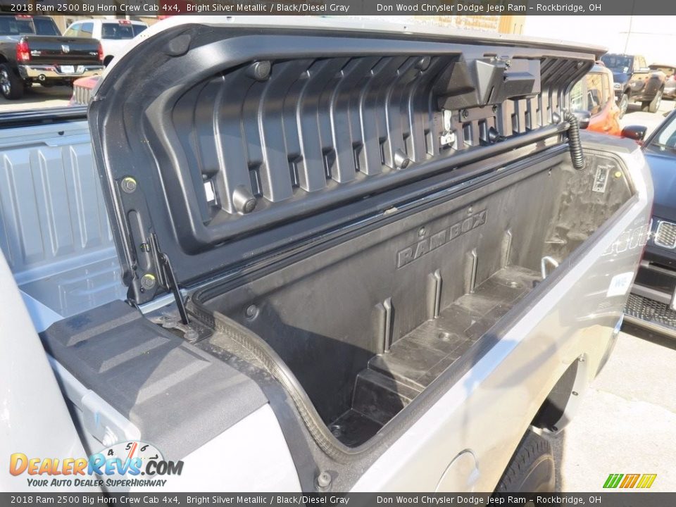 2018 Ram 2500 Big Horn Crew Cab 4x4 Bright Silver Metallic / Black/Diesel Gray Photo #17