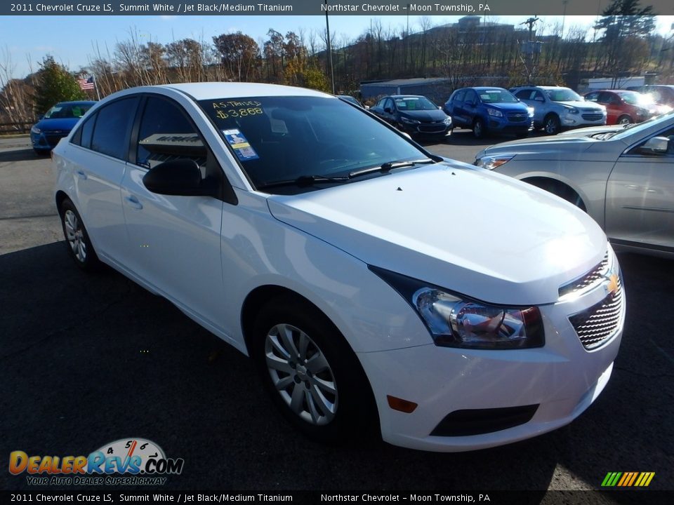 2011 Chevrolet Cruze LS Summit White / Jet Black/Medium Titanium Photo #5