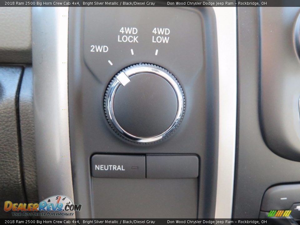 2018 Ram 2500 Big Horn Crew Cab 4x4 Bright Silver Metallic / Black/Diesel Gray Photo #23