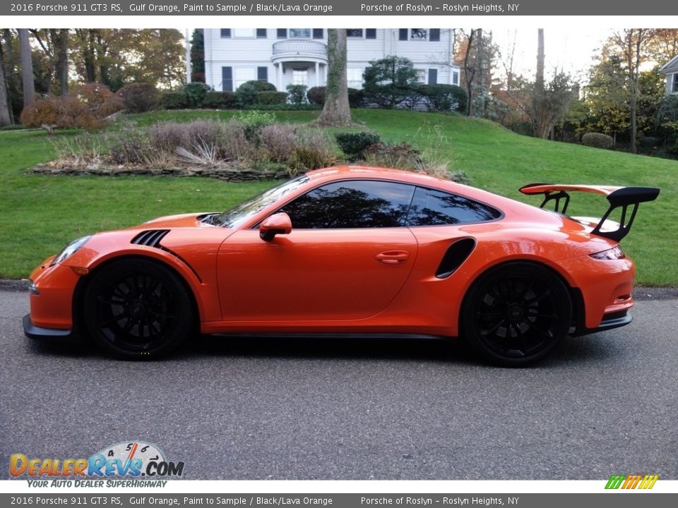 2016 Porsche 911 GT3 RS Gulf Orange, Paint to Sample / Black/Lava Orange Photo #3