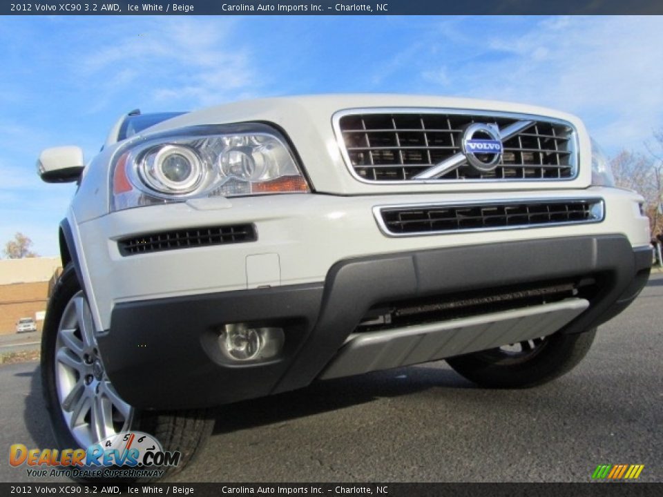 2012 Volvo XC90 3.2 AWD Ice White / Beige Photo #1