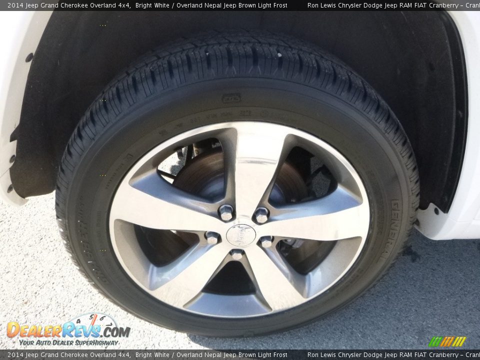 2014 Jeep Grand Cherokee Overland 4x4 Bright White / Overland Nepal Jeep Brown Light Frost Photo #9