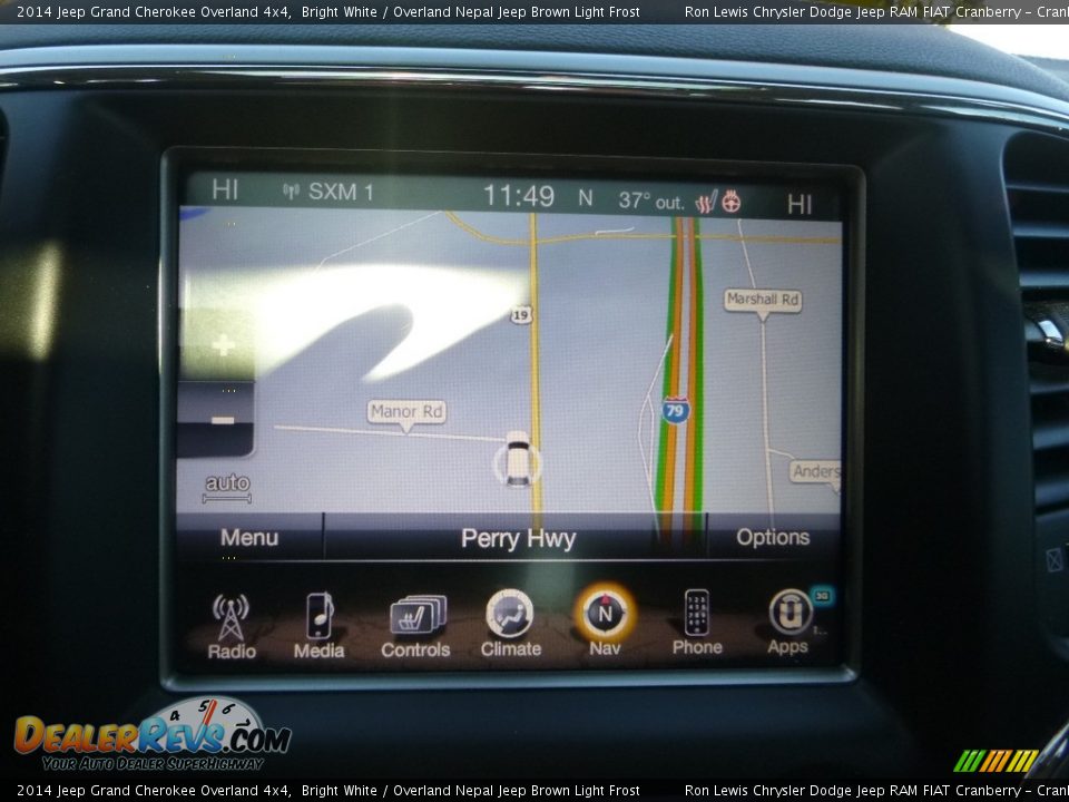 2014 Jeep Grand Cherokee Overland 4x4 Bright White / Overland Nepal Jeep Brown Light Frost Photo #17