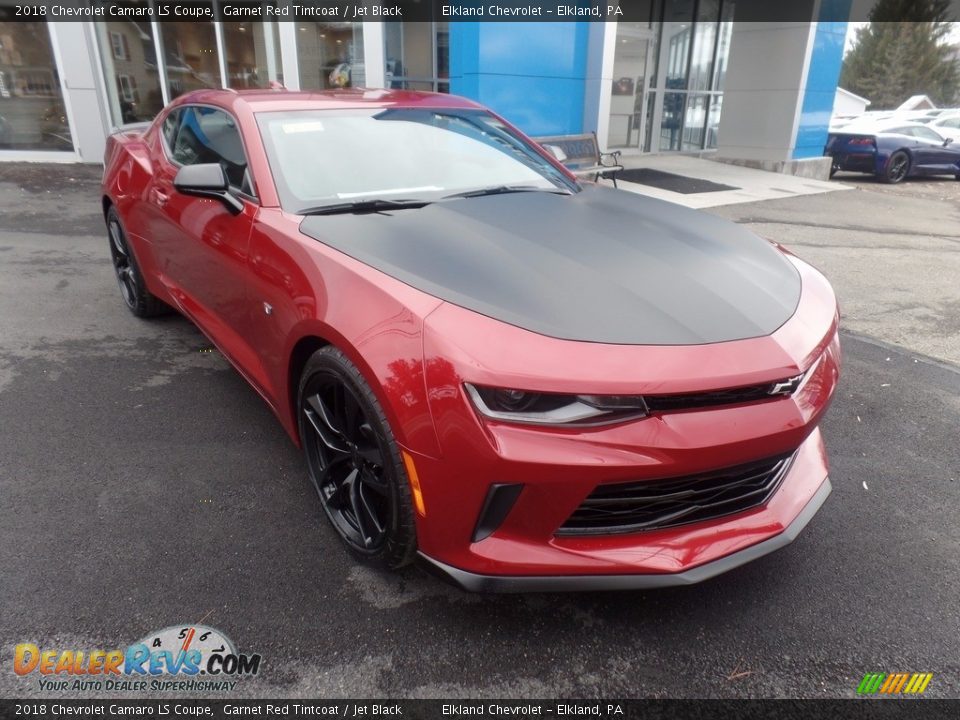 2018 Chevrolet Camaro LS Coupe Garnet Red Tintcoat / Jet Black Photo #1