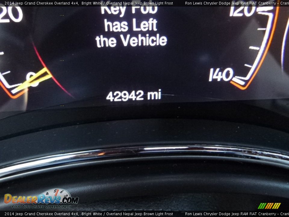 2014 Jeep Grand Cherokee Overland 4x4 Bright White / Overland Nepal Jeep Brown Light Frost Photo #20