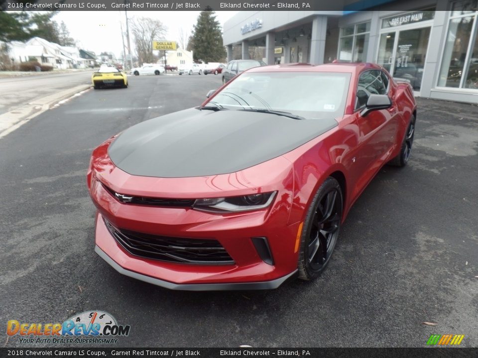 2018 Chevrolet Camaro LS Coupe Garnet Red Tintcoat / Jet Black Photo #3
