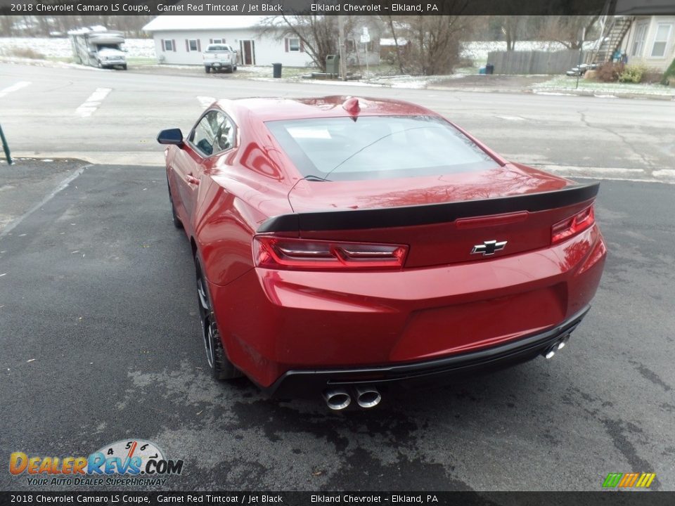 2018 Chevrolet Camaro LS Coupe Garnet Red Tintcoat / Jet Black Photo #6