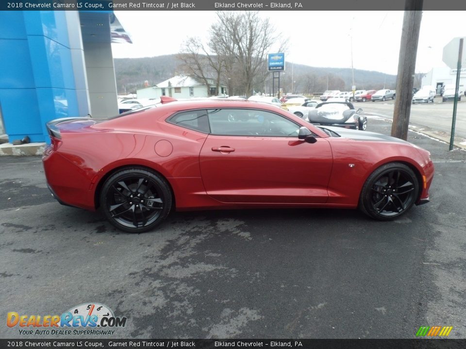 2018 Chevrolet Camaro LS Coupe Garnet Red Tintcoat / Jet Black Photo #8