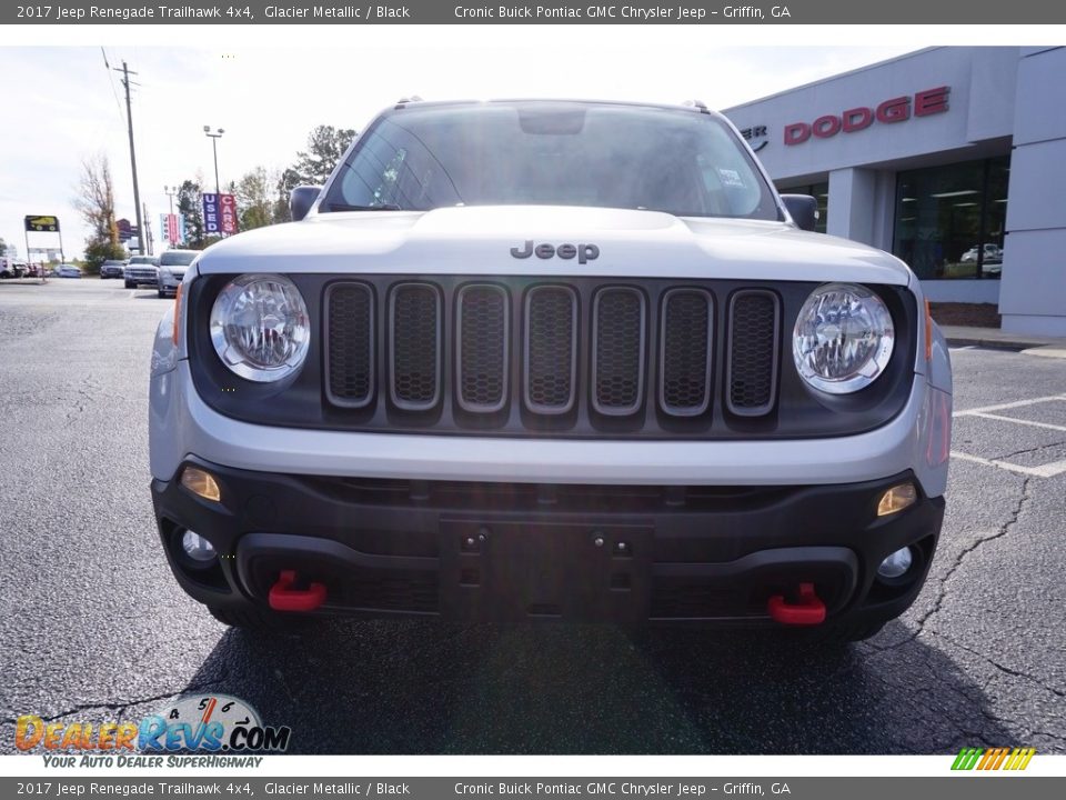 2017 Jeep Renegade Trailhawk 4x4 Glacier Metallic / Black Photo #2