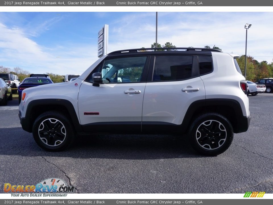 2017 Jeep Renegade Trailhawk 4x4 Glacier Metallic / Black Photo #4