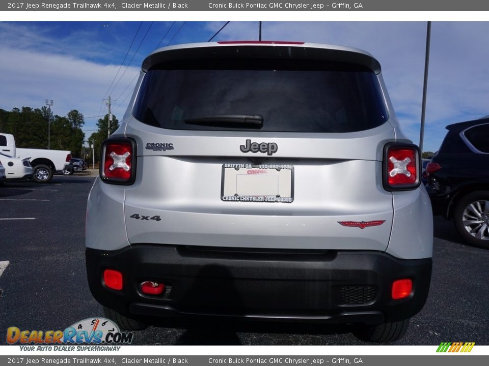 2017 Jeep Renegade Trailhawk 4x4 Glacier Metallic / Black Photo #6