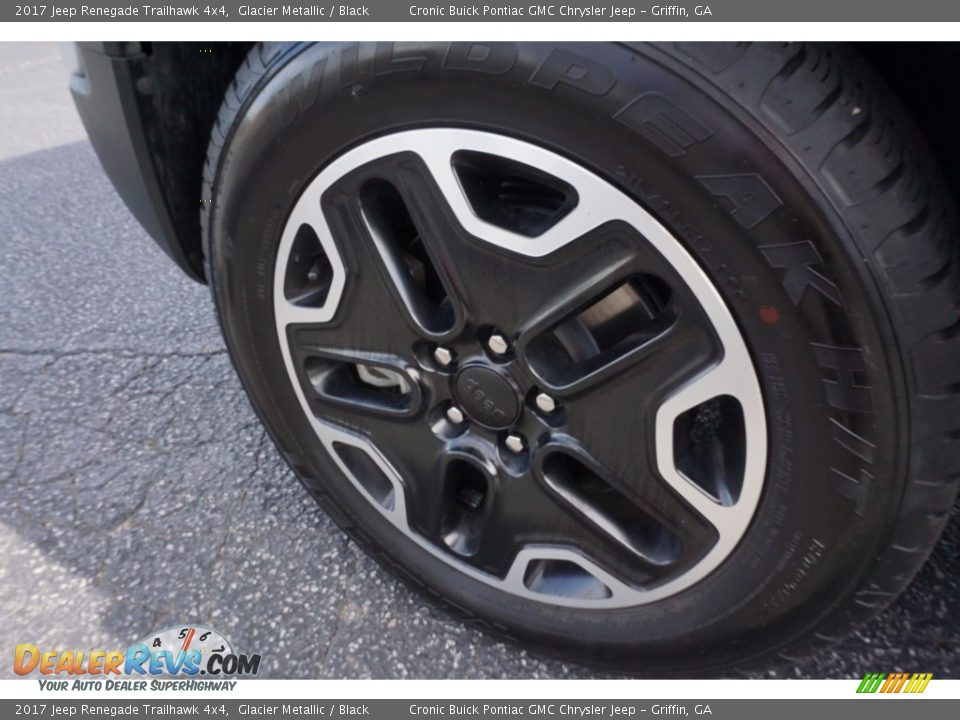 2017 Jeep Renegade Trailhawk 4x4 Glacier Metallic / Black Photo #12