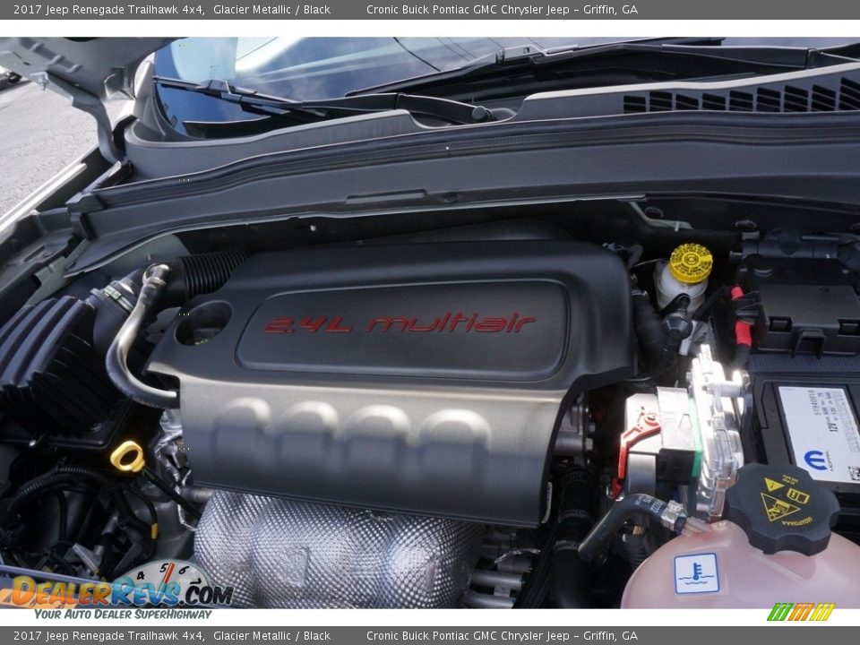 2017 Jeep Renegade Trailhawk 4x4 Glacier Metallic / Black Photo #13