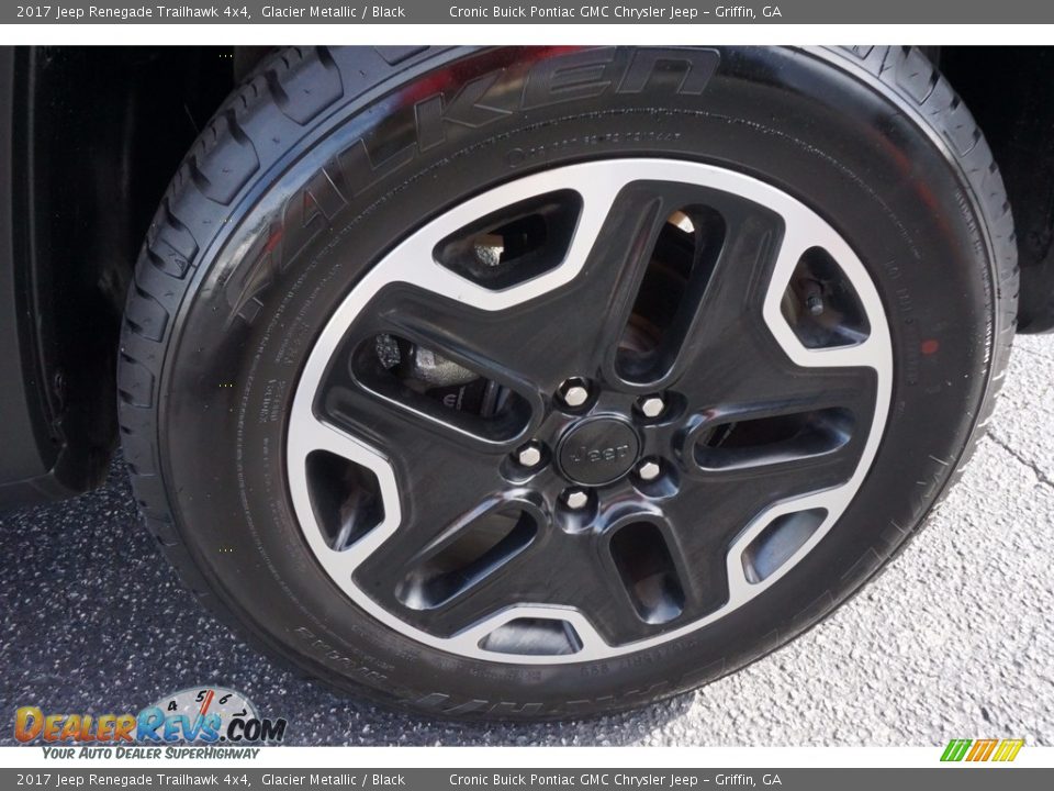 2017 Jeep Renegade Trailhawk 4x4 Glacier Metallic / Black Photo #15