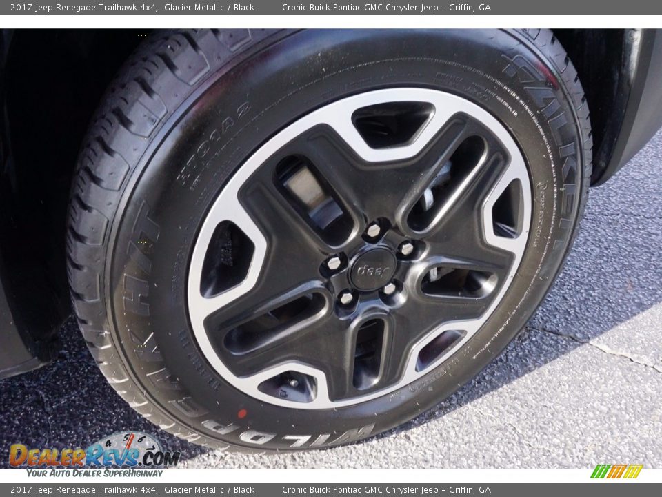 2017 Jeep Renegade Trailhawk 4x4 Glacier Metallic / Black Photo #22