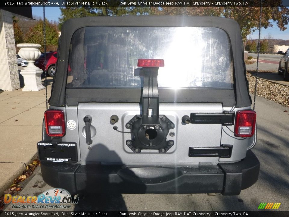 2015 Jeep Wrangler Sport 4x4 Billet Silver Metallic / Black Photo #8