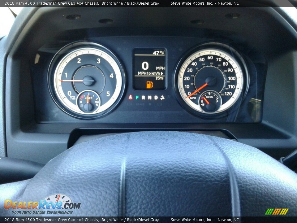 2018 Ram 4500 Tradesman Crew Cab 4x4 Chassis Bright White / Black/Diesel Gray Photo #16