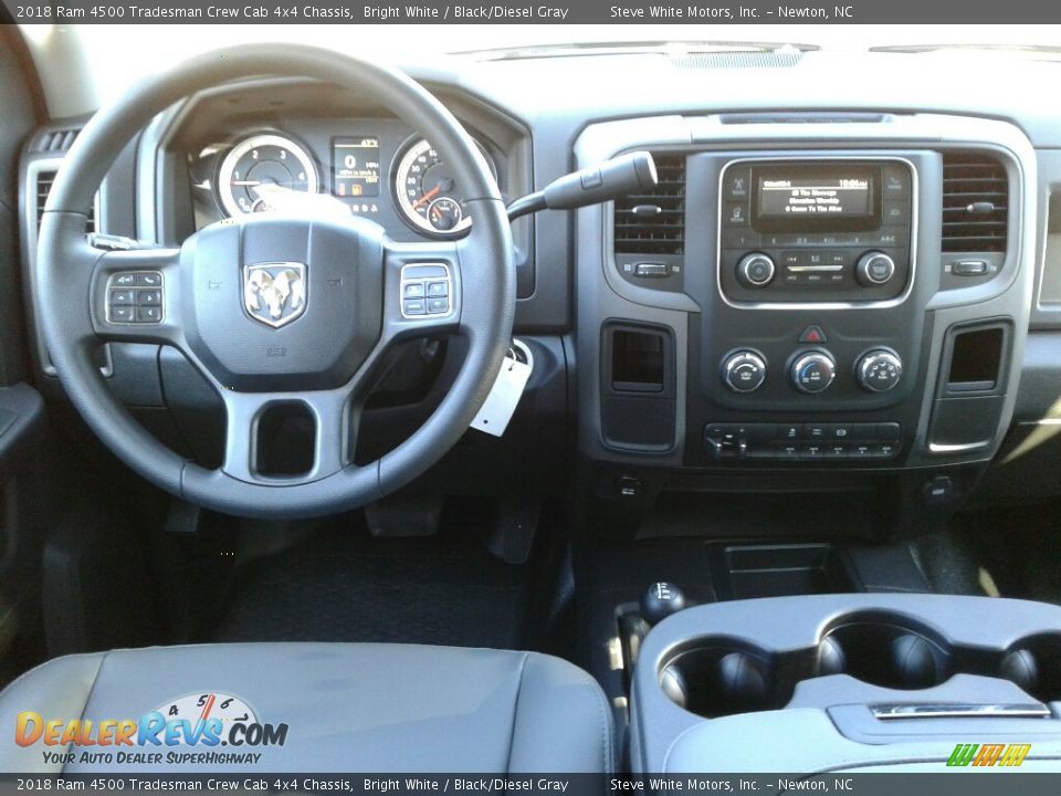 2018 Ram 4500 Tradesman Crew Cab 4x4 Chassis Bright White / Black/Diesel Gray Photo #22