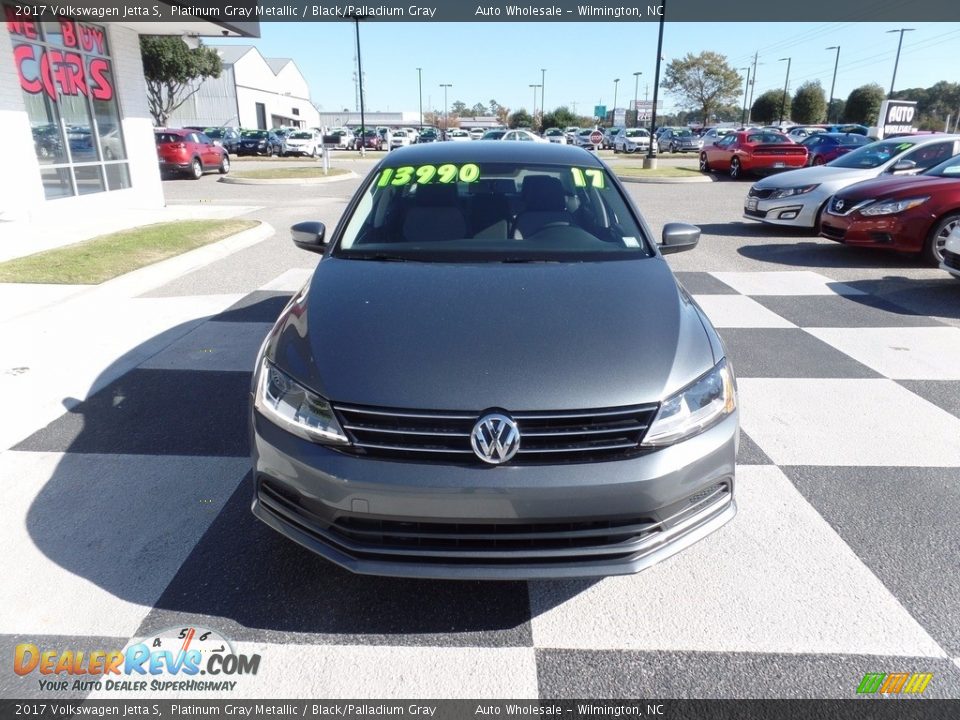 2017 Volkswagen Jetta S Platinum Gray Metallic / Black/Palladium Gray Photo #2
