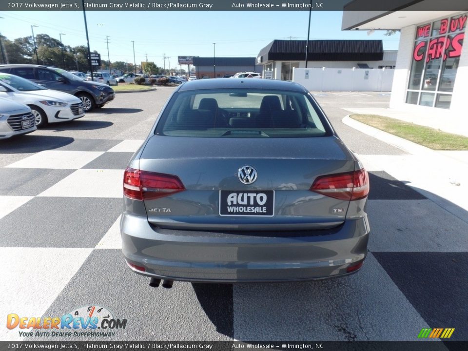 2017 Volkswagen Jetta S Platinum Gray Metallic / Black/Palladium Gray Photo #4