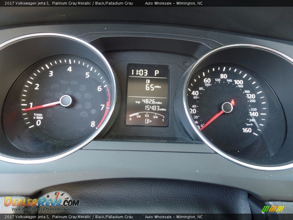 2017 Volkswagen Jetta S Platinum Gray Metallic / Black/Palladium Gray Photo #16