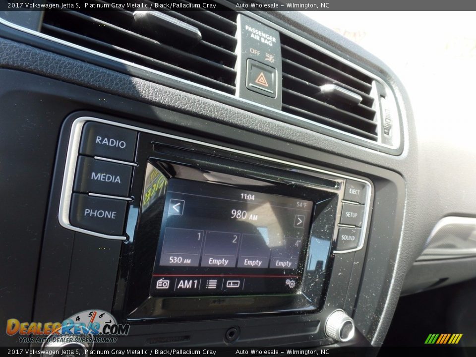 2017 Volkswagen Jetta S Platinum Gray Metallic / Black/Palladium Gray Photo #17