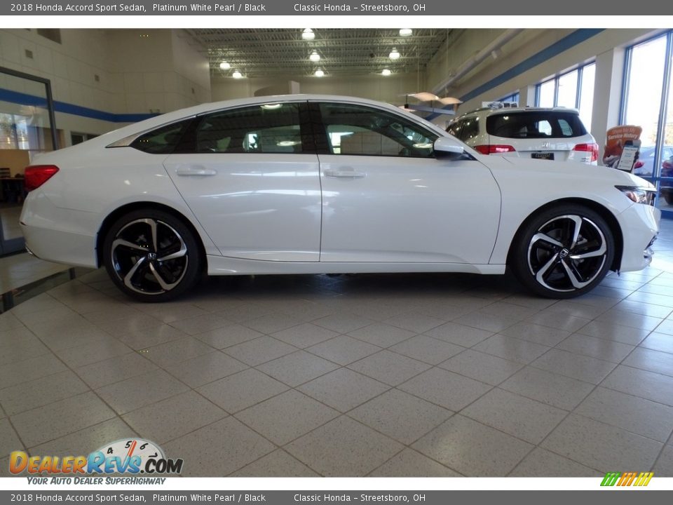 2018 Honda Accord Sport Sedan Platinum White Pearl / Black Photo #4