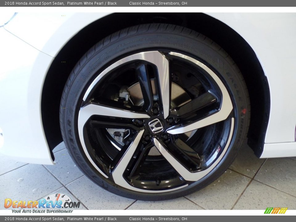2018 Honda Accord Sport Sedan Platinum White Pearl / Black Photo #20