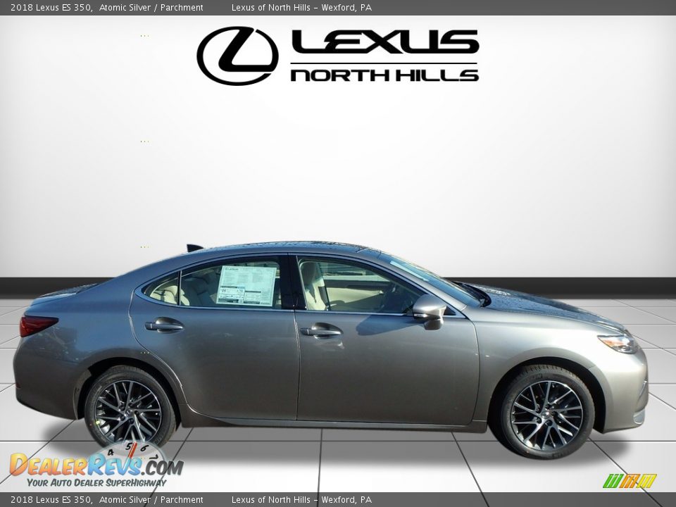 2018 Lexus ES 350 Atomic Silver / Parchment Photo #2