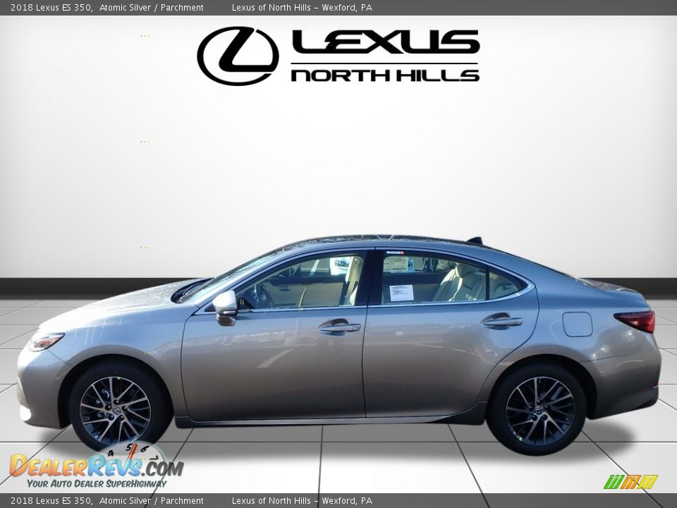 2018 Lexus ES 350 Atomic Silver / Parchment Photo #3
