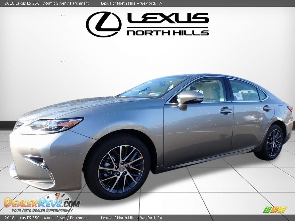2018 Lexus ES 350 Atomic Silver / Parchment Photo #4