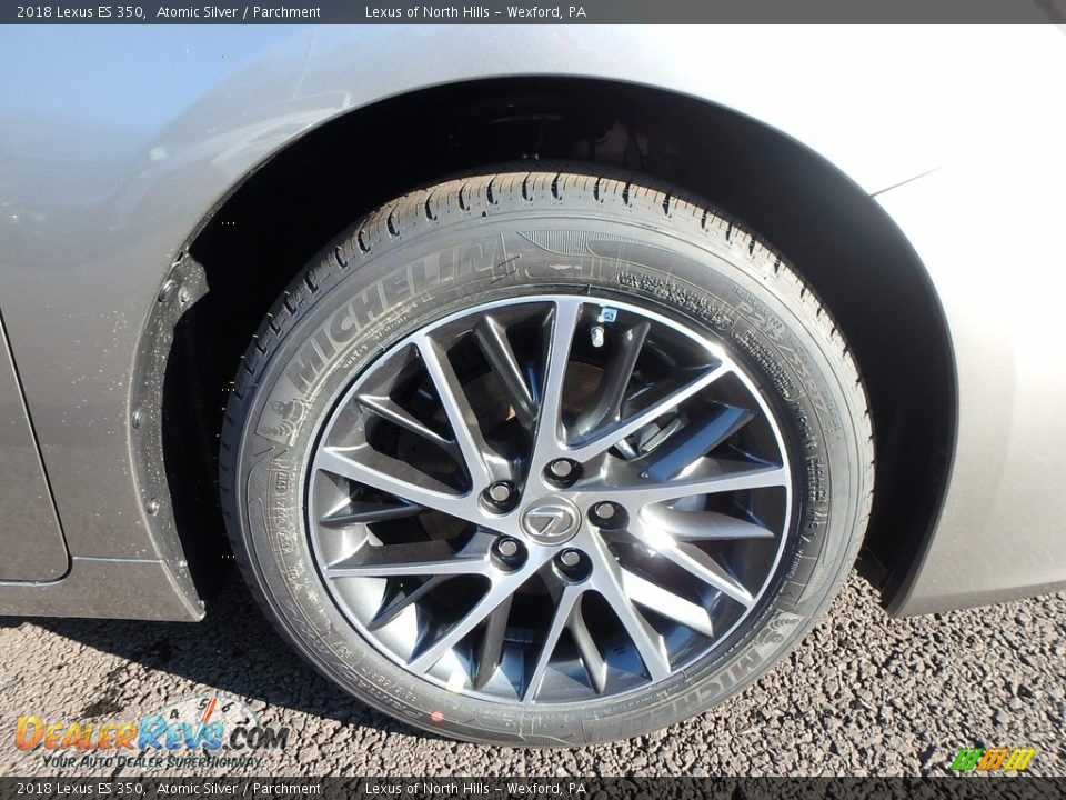 2018 Lexus ES 350 Atomic Silver / Parchment Photo #5