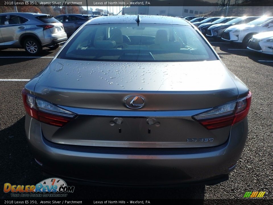 2018 Lexus ES 350 Atomic Silver / Parchment Photo #6