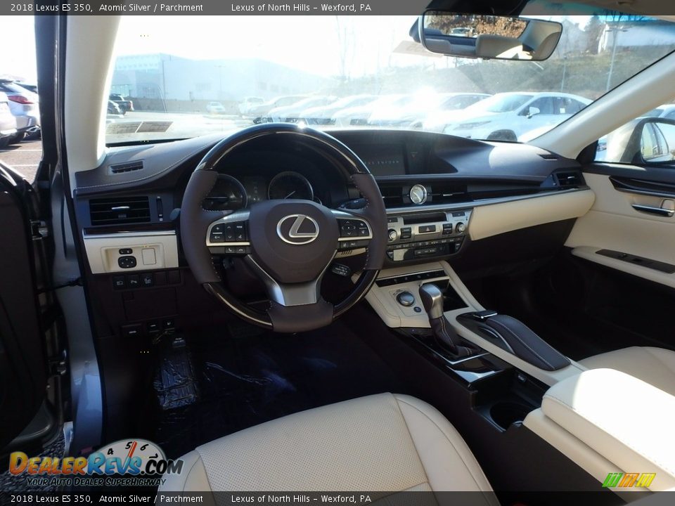 2018 Lexus ES 350 Atomic Silver / Parchment Photo #9
