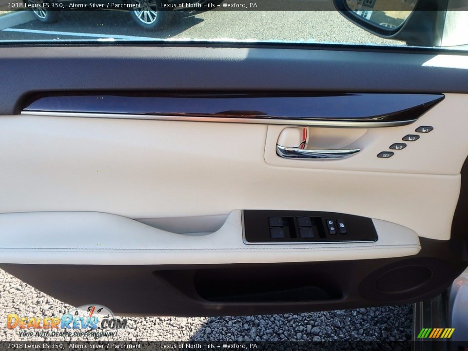 2018 Lexus ES 350 Atomic Silver / Parchment Photo #10