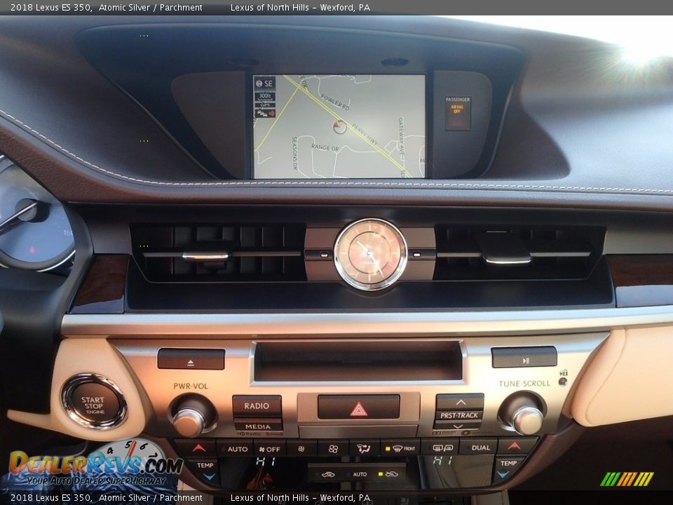 2018 Lexus ES 350 Atomic Silver / Parchment Photo #14