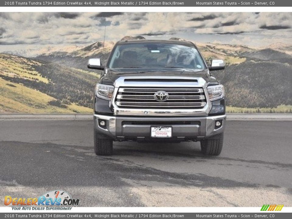 2018 Toyota Tundra 1794 Edition CrewMax 4x4 Midnight Black Metallic / 1794 Edition Black/Brown Photo #2