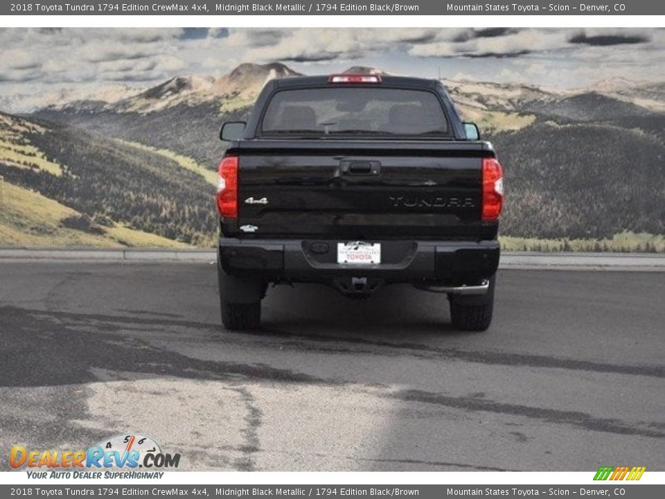 2018 Toyota Tundra 1794 Edition CrewMax 4x4 Midnight Black Metallic / 1794 Edition Black/Brown Photo #4