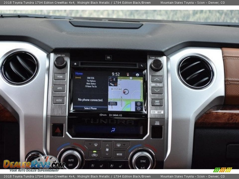 2018 Toyota Tundra 1794 Edition CrewMax 4x4 Midnight Black Metallic / 1794 Edition Black/Brown Photo #6