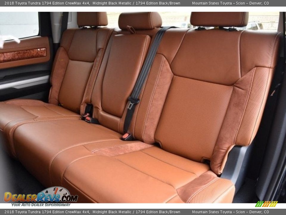 2018 Toyota Tundra 1794 Edition CrewMax 4x4 Midnight Black Metallic / 1794 Edition Black/Brown Photo #7