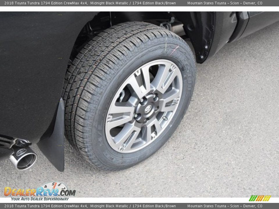 2018 Toyota Tundra 1794 Edition CrewMax 4x4 Midnight Black Metallic / 1794 Edition Black/Brown Photo #9